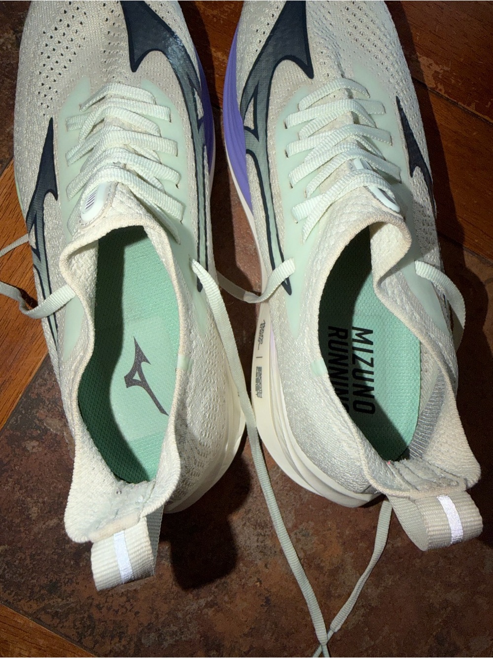 Mizuno Neo Zen Running Shoes Mint India Ink Womens Size 9 - Picture 6 of 9